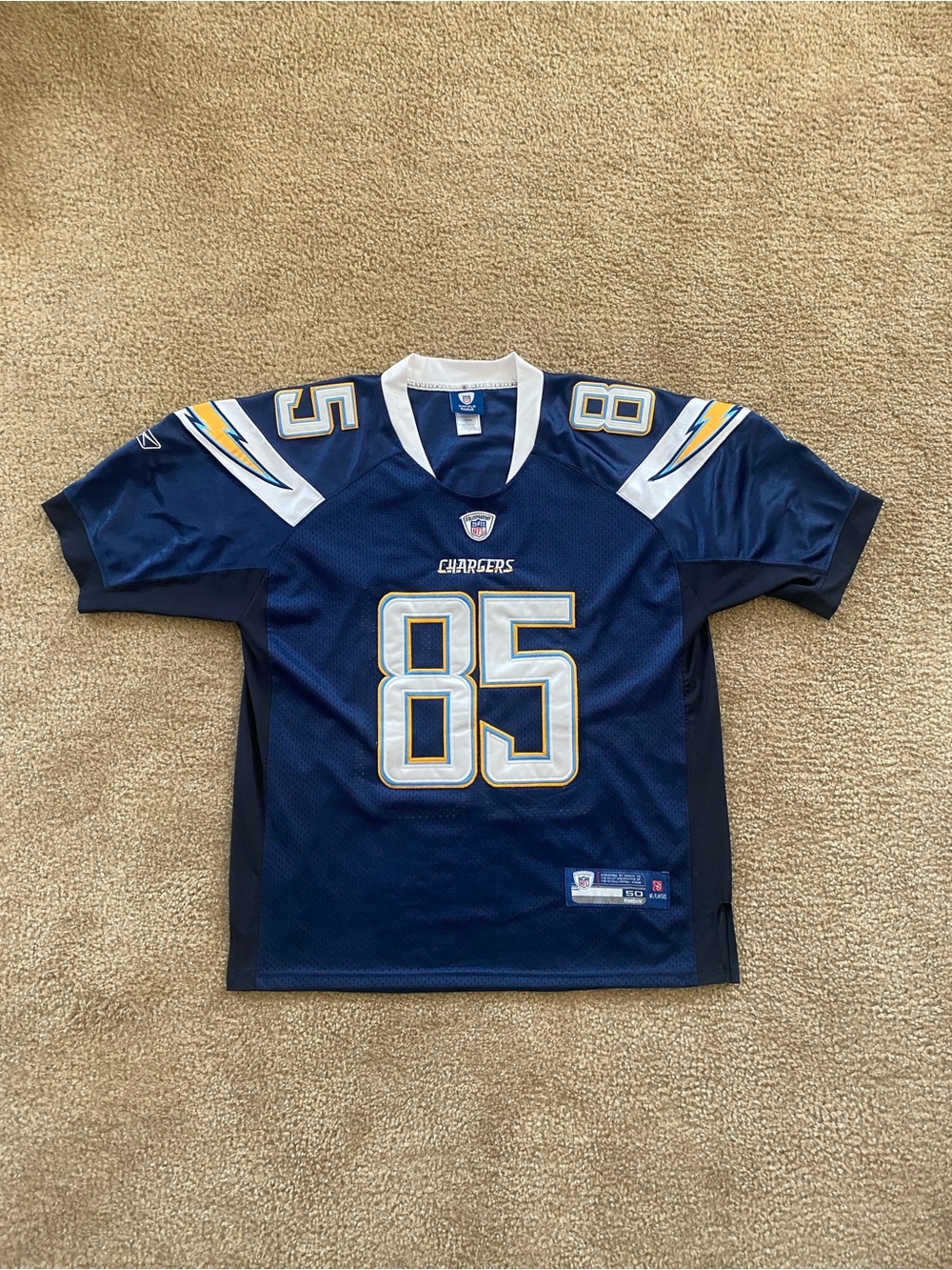 San Diego Chargers Antonio Gates #85 NFL jersey by Reebok 🏈⚡️
